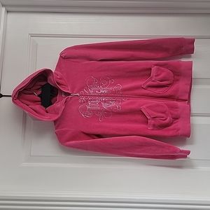 Juicy Couture pink hoodie jacket 12 girls velour